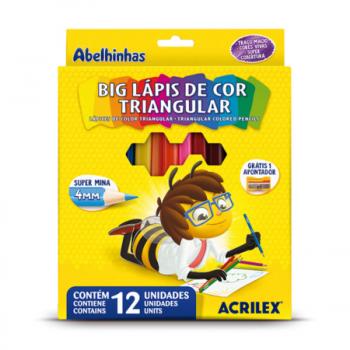 Lapis de Cor Big Triangular - Acrilex*