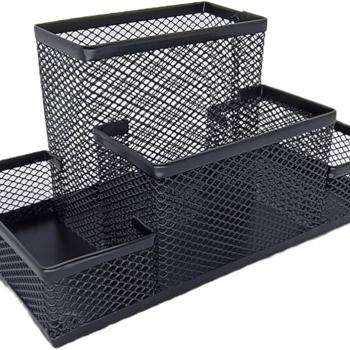 Porta Lapis com 3 Divisórias Aramados - Kaz