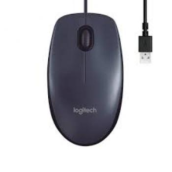 Mouse Com Fio USB Logitech M90 Preto