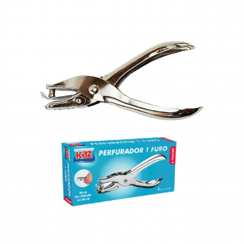 Perfurador de Papel 1 Furo - Kaz