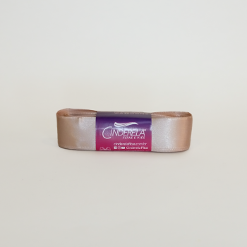 Fita de Cetim Tecida 22 m x 10 m Nude - Cinderela