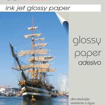 Papel Fotográfico Inkjet A4 120g/m2 com 10 fls Usa Folien