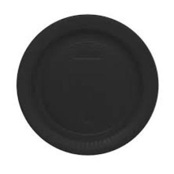 Prato de Papel Preto de 15cm com 10 Unidades KId Art