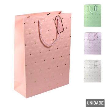 Sacola de Papel 42x31x12cm - Flores Color - Importado