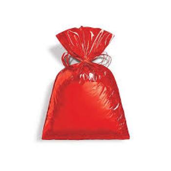 Saco para Presente 25X35 cm Metalizado Vermelho Chomus- Valor da Unidade