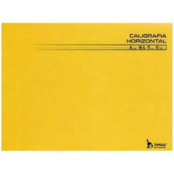 Caderno Caligrafia Capa Dura Brochura Liso Horizontal 1/4 96 fls. Amarelo - Tamoio