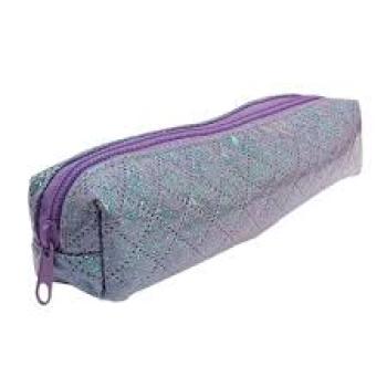 Estojo Escolar Quadrado Fashion Lilas - Kaz