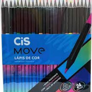 Lapis de Cor Triangular Cis Movie 245 Cores -  Cis