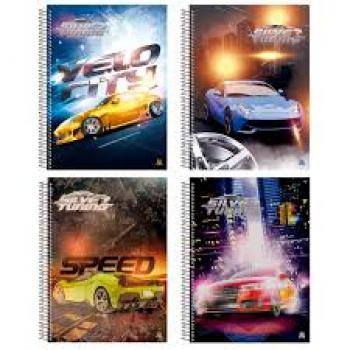 Caderno Espiral  1M cd ad 80f Silver Turning - Animativa