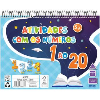 Caderno Atividade om Numeros 1 ao 20 com  32 fls - Animativa