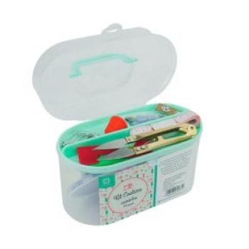 Kit de Costura 26 Peças e Estojo Transparente - Importado