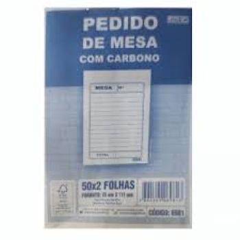 Pedido de Mesa com Canhoto com Carbono 50x2 - 78x111mm - Animativa