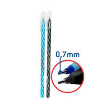 Caneta Esferográfica Azul/Preta 0,7mm - Make+