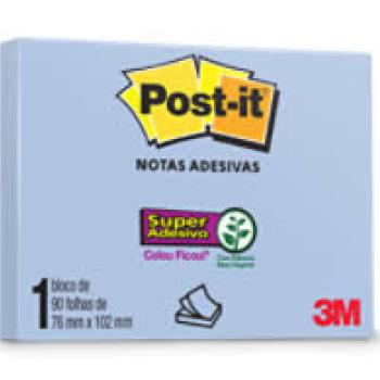 Post-It  76X102 Azul com 90 Folhas