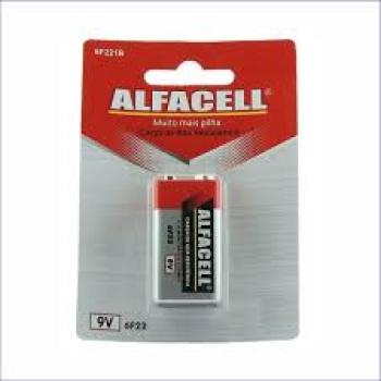 Bateria de Zinco 9v Alfacell 6F221b*