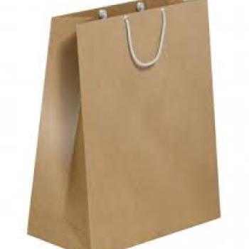 Sacola Kraft 110gr Alça Colada 26,5X31X10 - Zamberetti