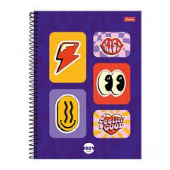 Caderno Universitário CD 15x1 240Fls Fuzzy  - Foroni