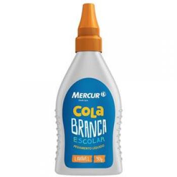 Cola Escolar 90g Branca Lavavel Mercur