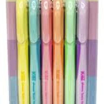 MARCA TEXTO PONTA CHANFRADA TONS PASTEL KAZ