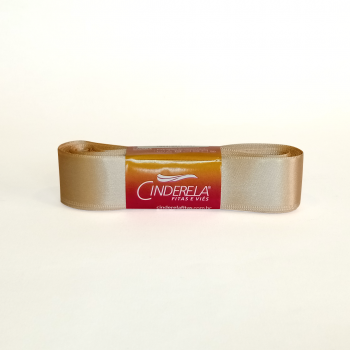 Fita de Cetim Tecida 22 m x 10 m Champagne Cinderela