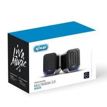 Caixa Caixinha De Som Gamer Para PC Notebook Tv LED Potente 12w Ro823