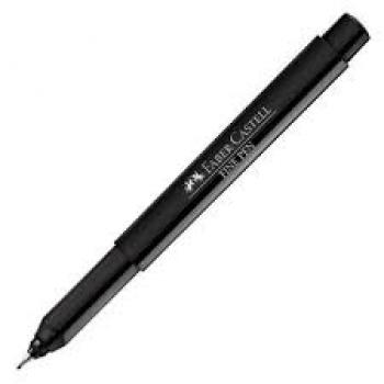 Caneta com ponta porosa Fine Pen 0,4mm Ultra Fina Preta - Faber-Castell