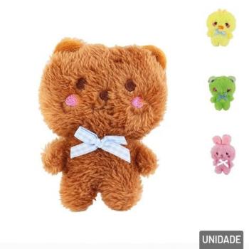 Chaveiro de Pelucia 11cm Animais com Laço Sortidos - Importado
