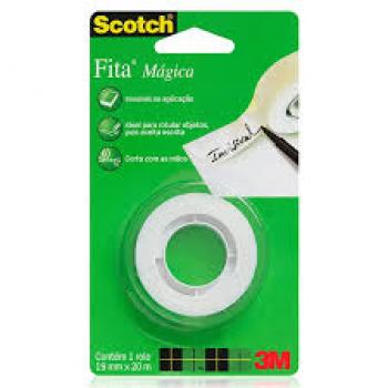Fita Invisível Corta Fácil 19 mm x 20 m - 3M - Fita Magica