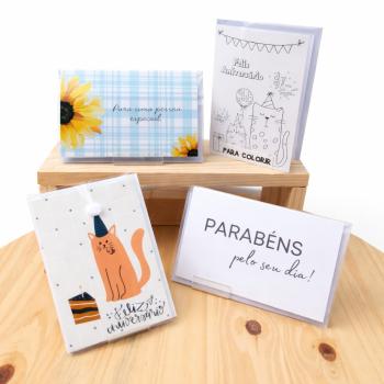 Cartões Sortidos de Felicitações - 7,5x 11cm - SP Card's