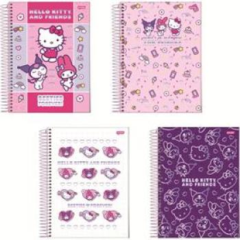 Caderno Hello Kity 1x1 Capa Dura Besties Forever 80 fls. - Jandaia - Avulso