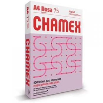 Papel Sulfite A4 Colorido Chamex 75 g Rosa - Chamex