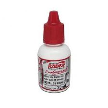 Tinta para Marcador Quadro Branco Vermelha Reabastedor 20Ml - Radex*