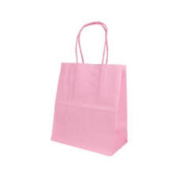 Sacola Kraft Rosa 30x40x13cm - Zamberetti