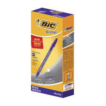 Caneta Esferografica Cristal Fina Fashion Cores Bic - Valor por Unidade