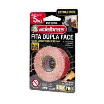 Fita Dupla Face 24mm 1,5 Suporta 5kg Fixa Pro Extra Forte Aldebras