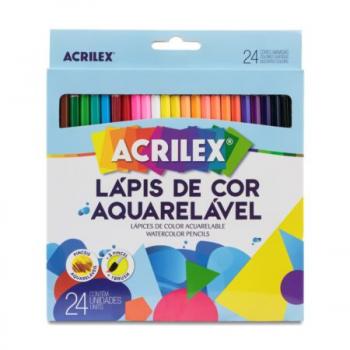 Lapis de Cor Aquarelável 24 Unidades - Acrilex*