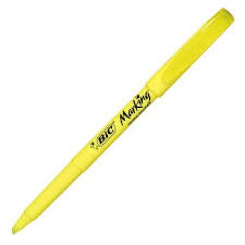 Pincel Marca Texto Amarelo Pastel Britte Line - Bic
