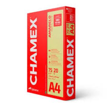 Papel Sulfite  A4 Colorido Chamex  75G Amarelo Pct/500 AMA075CA4 -  Chamex