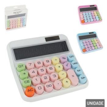 Calculadora de Mesa 12 Dígitos Solar Color