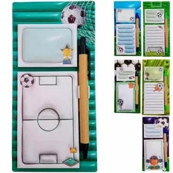 Bloco de Anotações 40 Fls com Prancheta Futebol