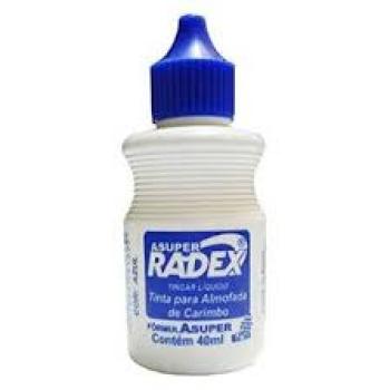 Tinta para Carimbo 40ML Azul Radex