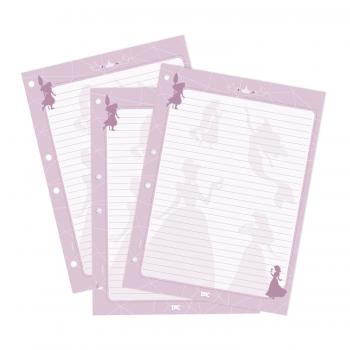 Refil de Folhas para Fichário Colegial Princesas - Dac