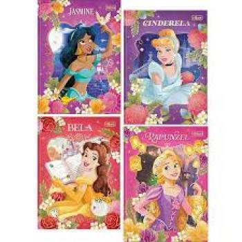 Caderno Brochura CD Colegial Princesas 80 fls fls - Tilibra