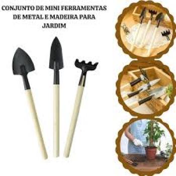Conjunto de Mini Ferramentas de Metal para Jardinagem  - Amigold