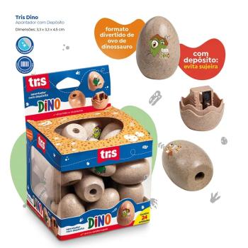 Apontador com Depósito Dino - Tris - Valor por Unidade
