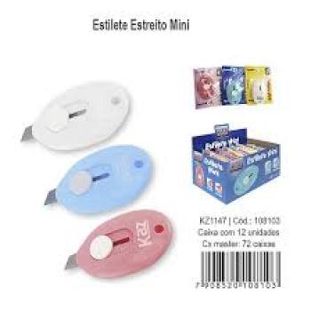 Estilete Estreito Mini - Portatil e Retratil - Valor por Unidade