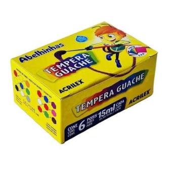 Tinta Guaché 015ML 06 Cores  02020 - Acrilex