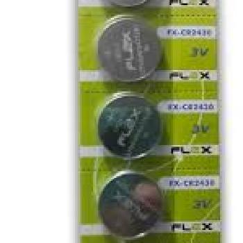 Bateria Botão Flex FX 2430 3V - Flexgold - Valor por Unidade