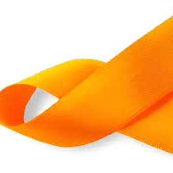 Fita de Cetim Tecida 10mx 38mm Laranja- Cinderela