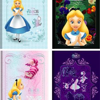 Caderno Colegial Edições CD - 160 folhas - Capa  - Alice Wonderland( 2026 ) - Animativa - Valor por Unidade